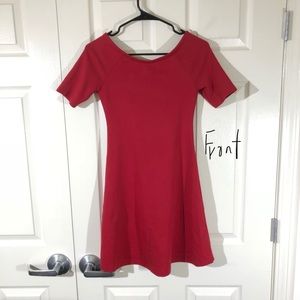 Zara Trafaluc Red Jersey Dress